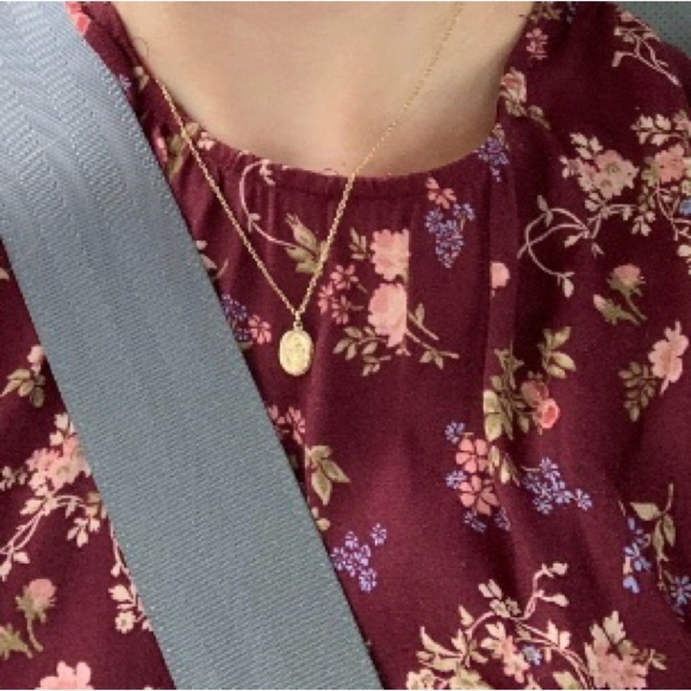 Reformation Burgundy Floral Midi Dress - Picture 3 of 6